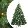 vidaXL Sapin de No&euml;l artificiel avec 300 LED Vert 210 cm PE et PVC