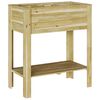 vidaXL Jardin haut Marron 85,5 x 46,5 x 96 cm Bois de pin impr&eacute;gn&eacute;