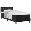 vidaXL Lit &agrave; ressorts avec matelas Noir 100 x 200 cm Velours