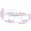 vidaXL Cadre de lit avec t&ecirc;te de lit Blanc 120 x 200 cm Pin massif