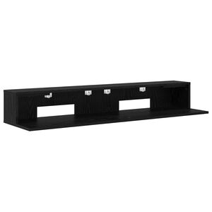 vidaXL Bureau de studio Ch&ecirc;ne noir 152 x 36 x 19,5 cm