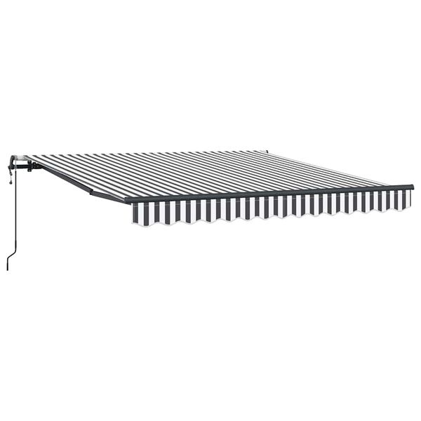 vidaXL Auvent r&eacute;tractable automatique anthracite et blanc 300x250 cm