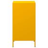 vidaXL Buffet jaune moutarde 35x39x73,5 cm acier lamin&eacute; &agrave; froid