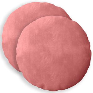 vidaXL Coussin avec oreiller HEERLEN 2 pi&egrave;ces Rose Velours