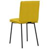 vidaXL Chaises &agrave; manger lot de 6 jaune velours