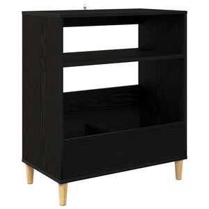 vidaXL Support pour platine Ch&ecirc;ne noir 71 x 39,5 x 83 cm