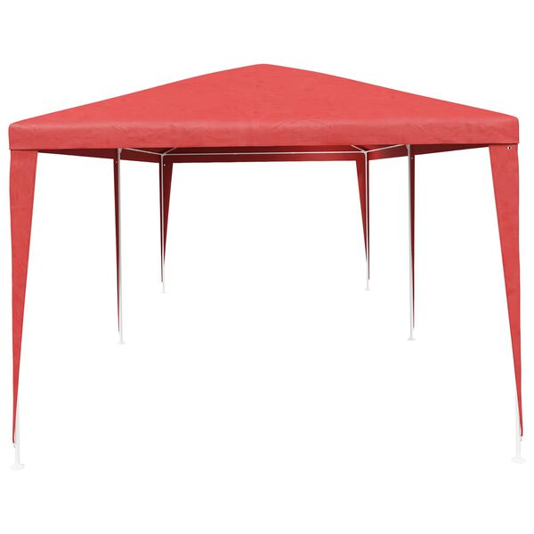 vidaXL Tente de f&ecirc;te Rouge 600 x 300 x 255 cm PE et acier
