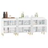 vidaXL Buffets 3 pcs blanc 60x35x70 cm bois d'ing&eacute;nierie