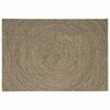 vidaXL Tapis de surface Naturel et noir 200 x 290 cm Jute