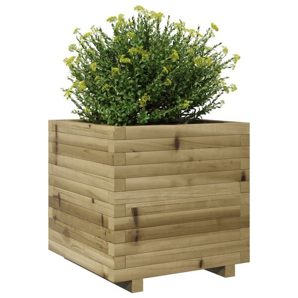 vidaXL Jardini&egrave;re 50x50x49,5 cm bois de pin impr&eacute;gn&eacute;