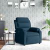vidaXL Fauteuil inclinable bleu velours