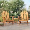vidaXL Chaises de jardin Adirondack lot de 2 bois teck solide