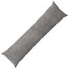 vidaXL Coussin HEERLEN Gris clair 40 x 145 cm Fleece en microfibre