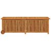 vidaXL Bo&icirc;te de rangement de jardin avec roues 150x50x58cm bois acacia