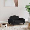 vidaXL Lit pour chien noir 50x40x30 cm tissu