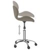 vidaXL Chaise pivotante &agrave; manger gris clair velours