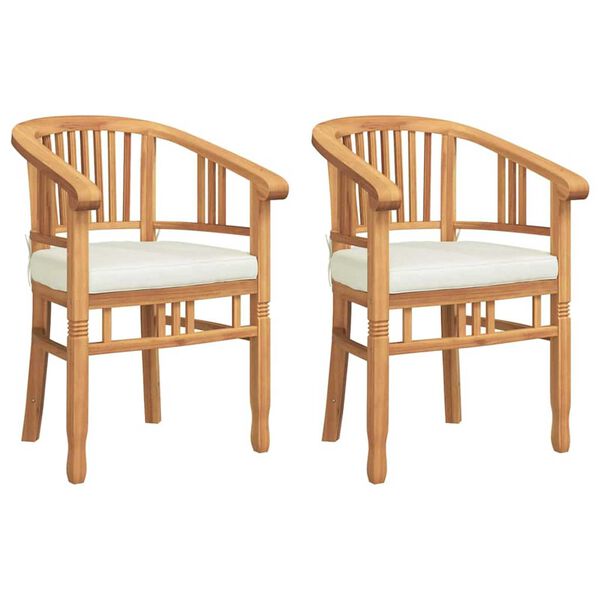 vidaXL Chaises de jardin 2 pcs Marron 63 x 58 x 89 cm