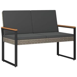 vidaXL Banc ext&eacute;rieur 2 -Seater 107 x 61 x 80 cm polyrotin