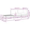 vidaXL Canap&eacute; de jardin avec coussins et repose-pied bois pin impr&eacute;gn&eacute;