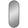 vidaXL Miroir mural Noir 40x15 cm Ovale