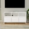 vidaXL Meuble TV Blanc 102x37,5x52,5 cm Bois d'ing&eacute;nierie