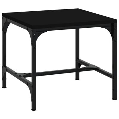 vidaXL Table d'appoint Noir 40x40x35 cm Bois d'ingénierie