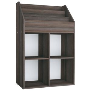 vidaXL Porte-revue pour enfants Gris et ch&ecirc;ne sonoma Bois d'ing&eacute;nierie