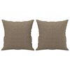 vidaXL Coussins d&eacute;coratifs lot de 2 Taupe 40x40 cm Tissu