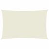 vidaXL Voile de parasol tissu oxford rectangulaire 2x5 m cr&egrave;me