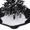 vidaXL Arbre de No&euml;l neigeux avec base de parapluie Noir 75 cm PVC