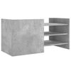 vidaXL Meuble TV gris b&eacute;ton 80x35x40 cm bois d'ing&eacute;nierie