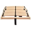 vidaXL Sommier &agrave; lattes Marron 80 x 190 cm Bois de h&ecirc;tre massif