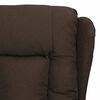 vidaXL Fauteuil de massage Marron fonc&eacute; Tissu
