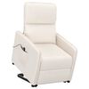 vidaXL Fauteuil Beige Tissu microfibre