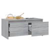 vidaXL Table basse sonoma gris 90x50x41,5 cm bois d'ingénierie