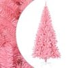 vidaXL Sapin de No&euml;l artificiel avec support rose 210 cm PVC
