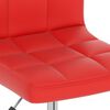 vidaXL Chaise de bureau pivotante Rouge Similicuir