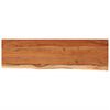 vidaXL &Eacute;tag&egrave;re murale rectangulaire massif acacia bordure assortie