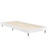 vidaXL Cadre de lit sans matelas blanc brillant 75x190 cm