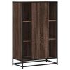 vidaXL Buffet haut ch&ecirc;ne marron 68x35x106,5 cm bois ing&eacute;nierie m&eacute;tal