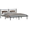 vidaXL Cadre de lit sans matelas ch&ecirc;ne marron 183x213 cm