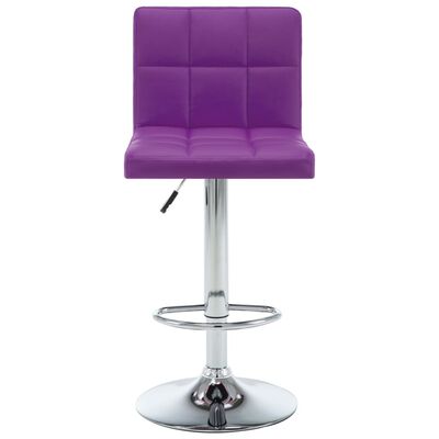 vidaXL Tabourets de bar lot de 2 violet similicuir