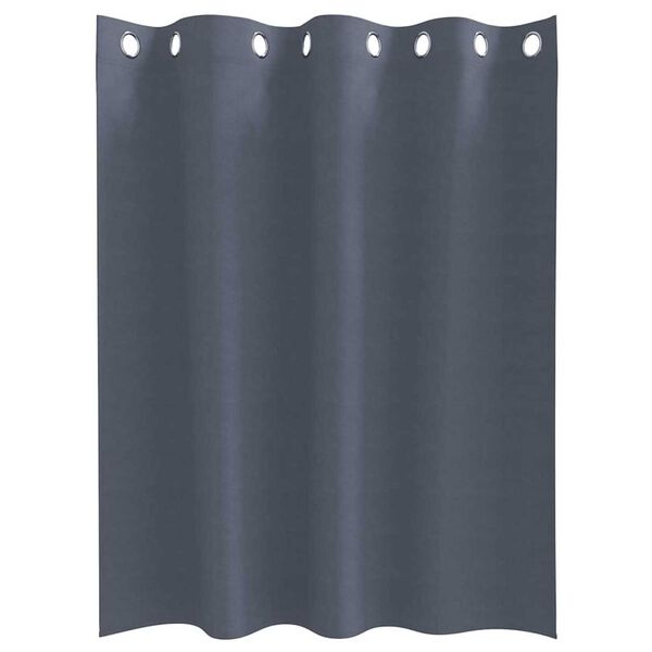 vidaXL Rideaux occultants avec anneaux 2 pcs Anthracite 140 x 140 cm