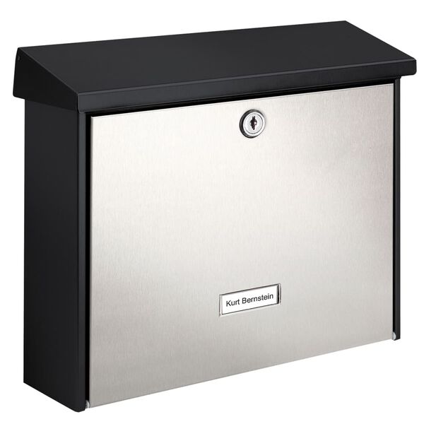 BURG-W&Auml;CHTER Bo&icirc;te aux lettres London 6867B+S Acier inoxydable Argent&eacute;