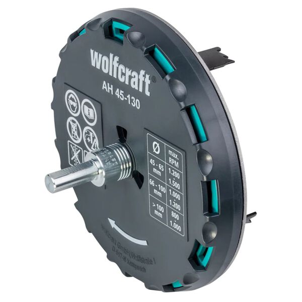 wolfcraft Scie cloche ajustable AH 45-130 30 mm M&eacute;tal 5978000