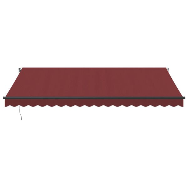 vidaXL Auvent r&eacute;tractable automatique bordeaux 450x350 cm