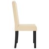 vidaXL Chaises &agrave; manger lot de 6 cr&egrave;me velours