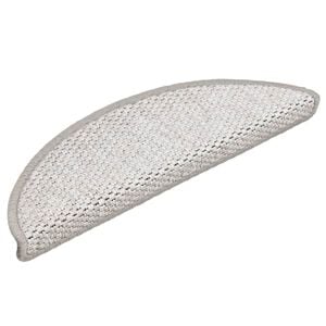 vidaXL Tapis d'escalier autocollants aspect sisal 15 pcs 56x17x3 cm