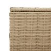 vidaXL Bo&icirc;te de rangement de jardin m&eacute;lange beige 469L r&eacute;sine tress&eacute;e