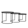 LABEL51 Ensemble de 3 tables basses Tres Noir